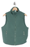90 Degree By Reflex Below Zero Puffer Vest In Dark Forest