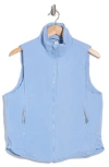 90 Degree By Reflex Below Zero Puffer Vest In Forever Blue