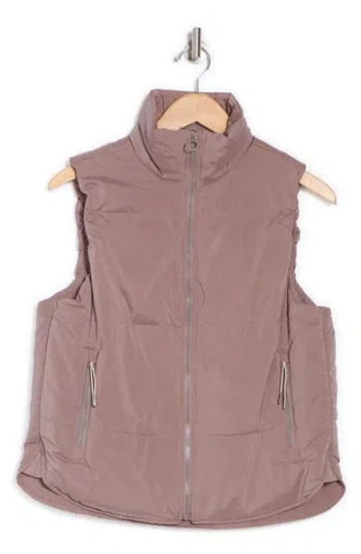 90 Degree By Reflex Below Zero Puffer Vest In Mocha