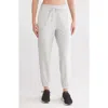90 Degree By Reflex Boston Scuba Knit Fleece Joggers In White