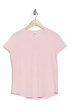 90 Degree By Reflex Brenna Cotton Jersey Acid Wash T-shirt In Pink