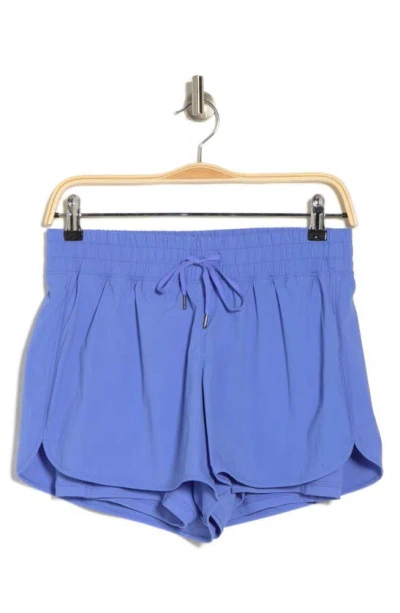 90 Degree By Reflex Brief Lined Drawstring Shorts In Blue