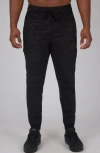 90 Degree By Reflex Camo Brushed Joggers In Black