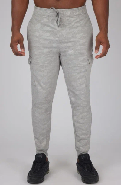 90 Degree By Reflex Camo Brushed Joggers In Heather Grey
