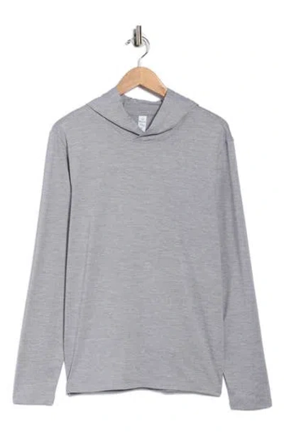 90 Degree By Reflex Cationic Lay Back Hoodie In Gray