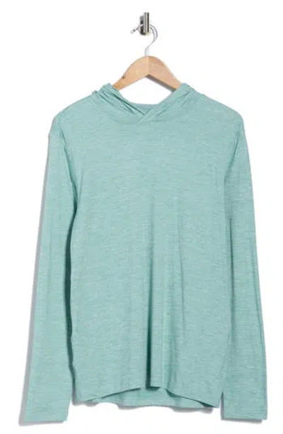 90 Degree By Reflex Cationic Lay Back Hoodie In Green