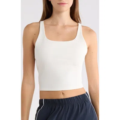 90 Degree By Reflex Chill Tech Rib Volley Tank Top In White