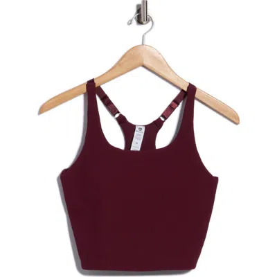 90 Degree By Reflex Chill Tech Rib Volley Tank Top In Burgundy