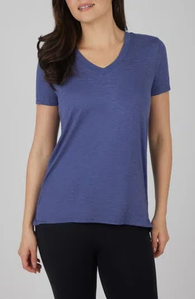 90 Degree By Reflex City View 2-pack High-low T-shirts In Heather Patriot Blue/black