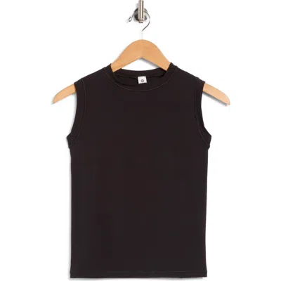 90 Degree By Reflex Clarissa Mock Neck Top In Black