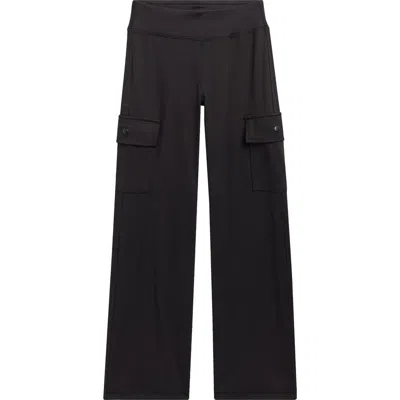 90 Degree By Reflex Kids'  Conquer Wide Leg Leggings In Black