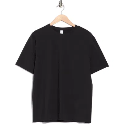 90 Degree By Reflex Crewneck Stretch Cotton T-shirt In Black