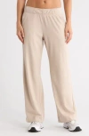 90 Degree By Reflex Daisy Marled Piquè Wide Leg Pants In Neutral