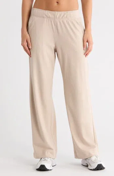 90 Degree By Reflex Daisy Marled Piquè Wide Leg Pants In Neutral