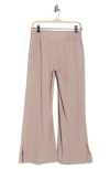 90 Degree By Reflex Dana High Waist Crop Wide Leg Pants In Purple