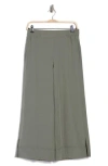 90 Degree By Reflex Dana High Waist Crop Wide Leg Pants In Agave Green