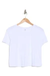 90 Degree By Reflex Darcie Crop T-shirt In White