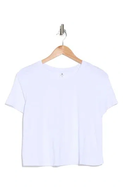 90 Degree By Reflex Darcie Crop T-shirt In White