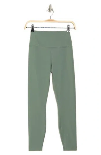 90 Degree By Reflex Everyday Elastic Free Waistband Leggings In Agave Green