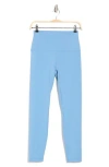 90 Degree By Reflex Everyday Elastic Free Waistband Scuba Leggings In Blue Shadow