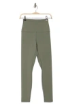 90 Degree By Reflex Everyday Elastic Free Waistband Scuba Leggings In Mulled Basil