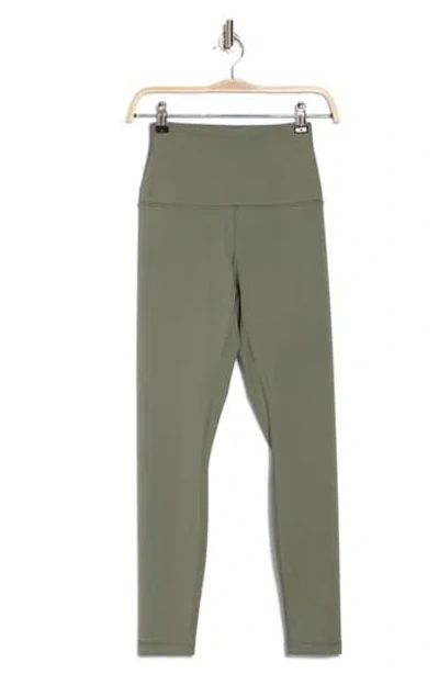 90 Degree By Reflex Everyday Elastic Free Waistband Scuba Leggings In Mulled Basil