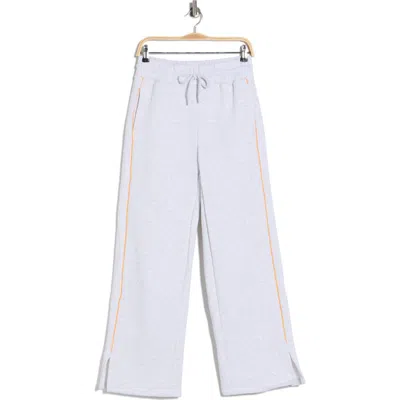 90 Degree By Reflex Finish Line Fleece Sweatpants In White