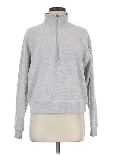 Pre-owned 90 Degree By Reflex Fleece Jacket In Gray