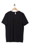 90 Degree By Reflex Four-way Stretch Flex Track T-shirt In Black
