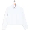 90 Degree By Reflex Georgetown Scuba Crop Half Zip Sweatshirt In Gray