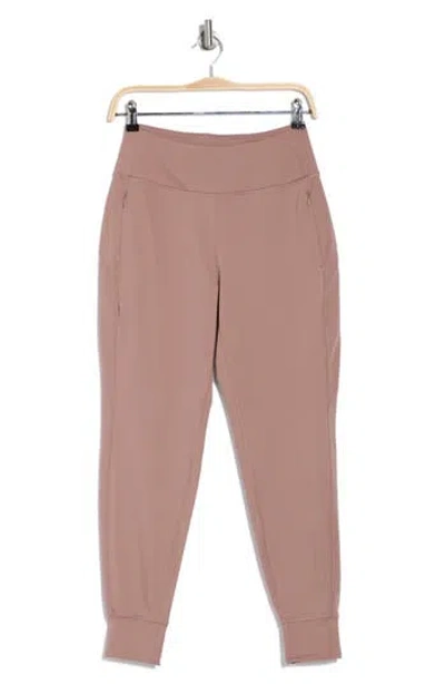 90 Degree By Reflex Greenwich Interlock Joggers In Antler