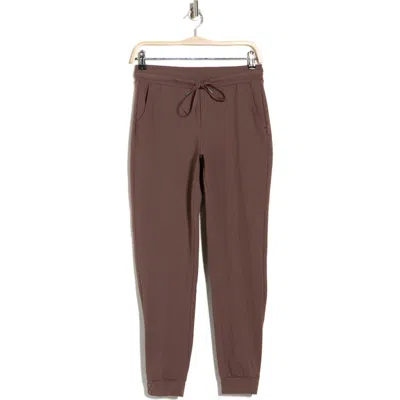 90 Degree By Reflex Hampton Pocket Interlock Joggers In Brown