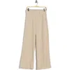 90 Degree By Reflex Herringbone Wide Leg Pull-on Pants In Gray
