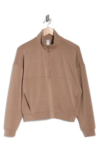 90 Degree By Reflex Highland Softlite Sweatshirt In Brown