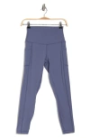 90 Degree By Reflex Interlink Polygiene Supreme Pocket Leggings In Grisaille