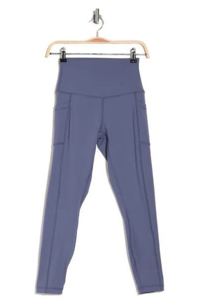 90 Degree By Reflex Interlink Polygiene Supreme Pocket Leggings In Grisaille