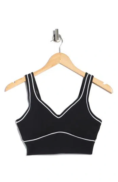 90 Degree By Reflex Interlock Motion Muse Sports Bra In Black