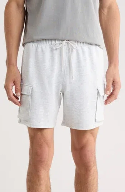 90 Degree By Reflex James 7-inch Scuba Knit Cargo Shorts In Gray