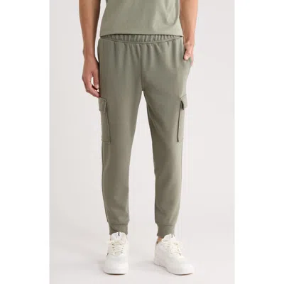 90 Degree By Reflex James Scuba Knit Joggers In Green