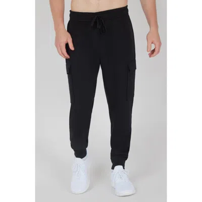 90 Degree By Reflex James Scuba Knit Joggers In Black