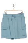 90 Degree By Reflex James Scuba Shorts In Smoke Blue
