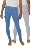 90 Degree By Reflex Kids' 2-pack Cargo Pocket Leggings In Multi