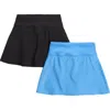 90 Degree By Reflex Kids' 2-pack Skorts In Marina/black