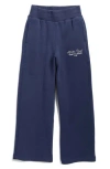 90 Degree By Reflex Kids' Fleece Wide Leg Pants In Blue
