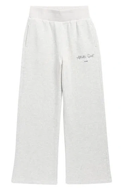 90 Degree By Reflex Kids' Fleece Wide Leg Pants In Gray