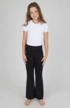 90 Degree By Reflex Kids' Interlock Everyday 2-pack Assorted Flared Leggings In Black/black