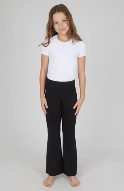 90 Degree By Reflex Kids' Interlock Everyday 2-pack Assorted Flared Leggings In Black/black