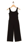 90 Degree By Reflex Kids' Wide Leg Crop Romper In Black