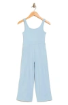 90 Degree By Reflex Kids' Wide Leg Crop Romper In Dutch Canal