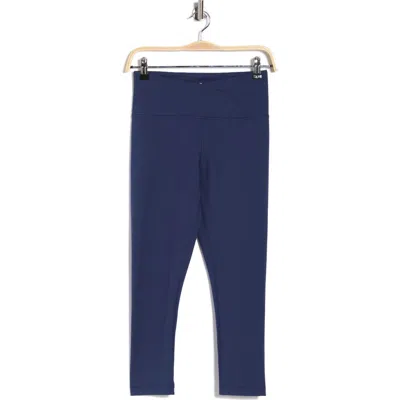 90 Degree By Reflex Lana Interlock Crossover High Rise Leggings In Blue